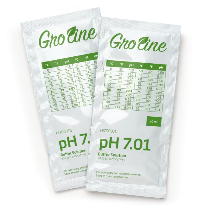 GroLine pH 7.01 Buffer Sachets,  (25 x 20 mL) – HI70007G