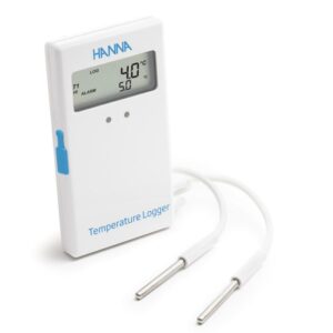 Temperature Datalogger with LCD: 2 external sensors – HI148-4