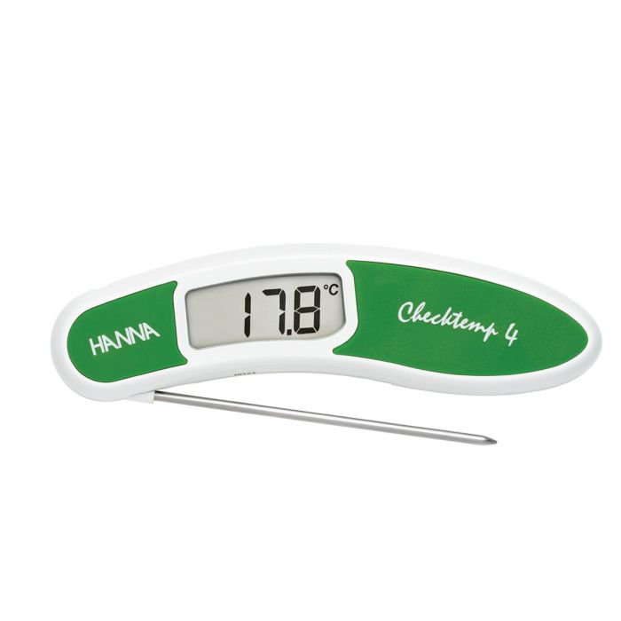 Checktemp® 4 Folding Thermometer for fruit and salads, EN 13485 certified – Green – HI151-400