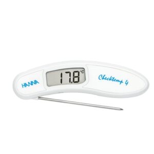 Checktemp® 4 Folding Thermometer For dairy industry – White – HI151