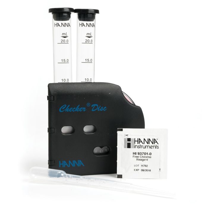 Free Chlorine Low and Medium Range Test Kit with Checker Disc- HI38018