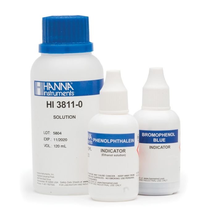 Alkalinity Test Kit Replacement Reagents (110 tests) – HI3811-100