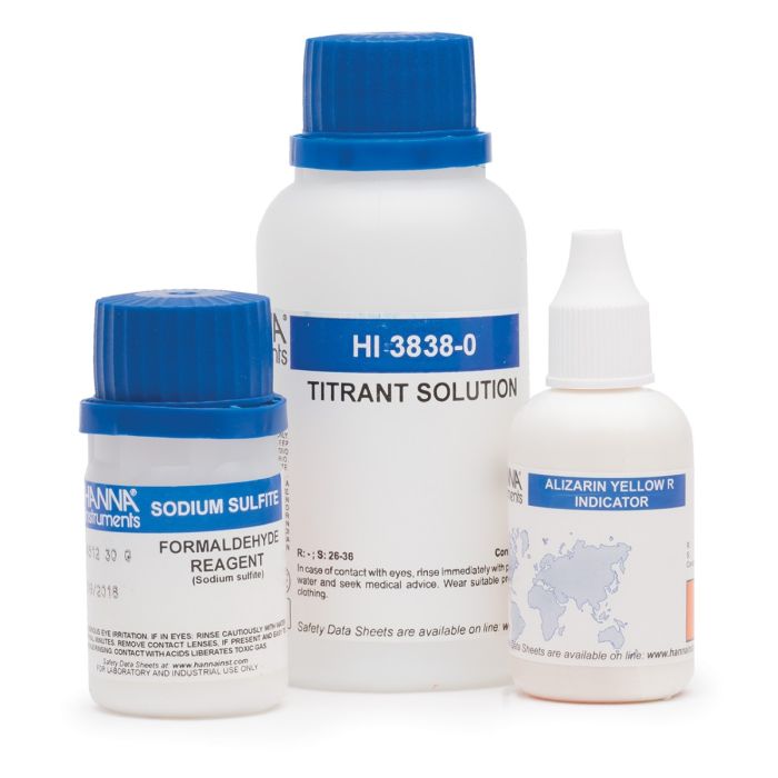 Formaldehyde Chemical Test Kit Replacement Reagents (110 tests) –  HI3838-100