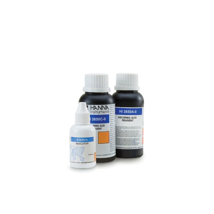 Ascorbic Acid Test Kit Reagents (100 tests) – HI3850-100