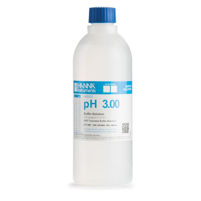 pH 3.00 Technical Calibration Buffer (500 mL) – HI5003