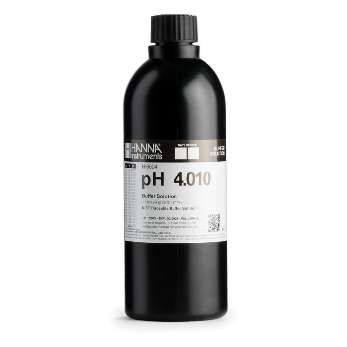 HI6004 pH 4.010 Millesimal Calibration Buffer (500 mL)