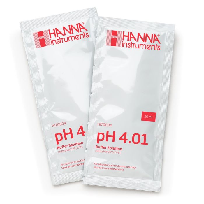 HI70004C pH 4.01 Calibration Buffer (25 x 20 mL) Sachets