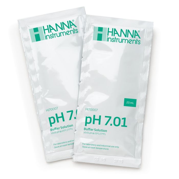 HI70007C pH 7.01 Calibration Buffer (25 x 20 mL) Sachets