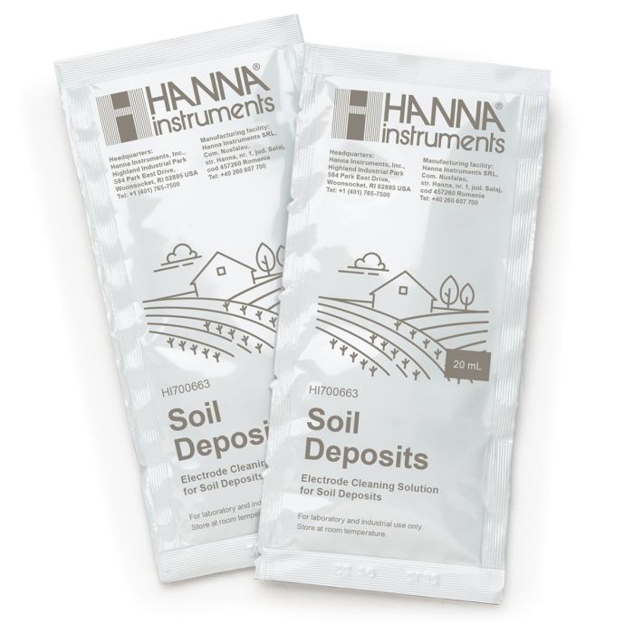 HI700663P Cleaning Solution for Soil Deposits (25 x 20 mL Sachets)