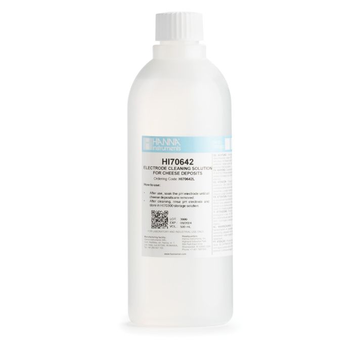 HI70642L Cleaning Solution for Cheese Deposits (500 mL)