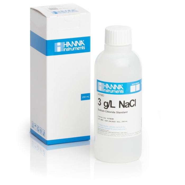 HI7083M 3.0 g/L NaCl Standard Solution (230 mL Bottle)