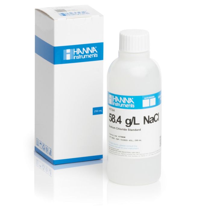 HI7084M 58.4 g/L NaCl Standard Solution (230 mL Bottle)