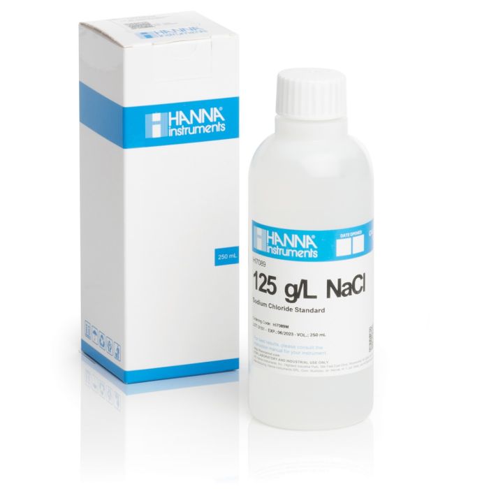 HI7089M 125 g/L NaCl Standard Solution (230 mL Bottle)