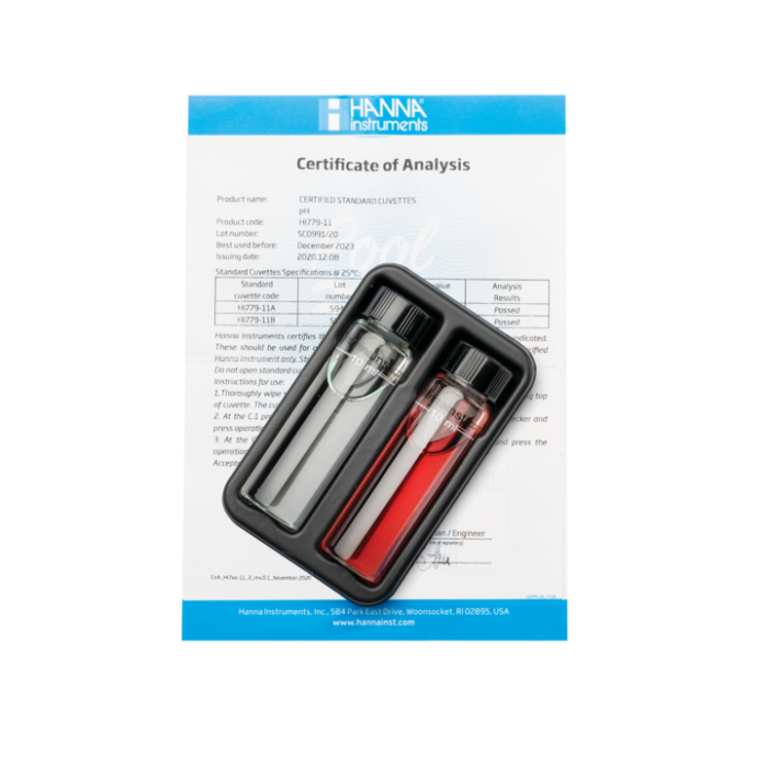 Pool Line pH Checker® HC Calibration Check Set – HI779-11