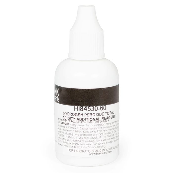 Hydrogen Peroxide Reagent for Titratable Acidity in Water Mini Titrator – HI84530-60