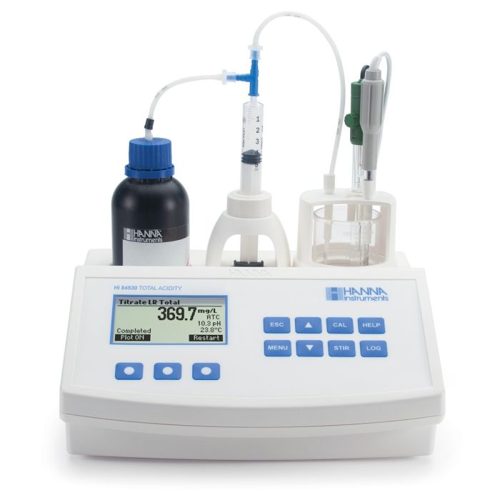 Mini Titrator  for Measuring Titratable Acidity in Water – HI84530
