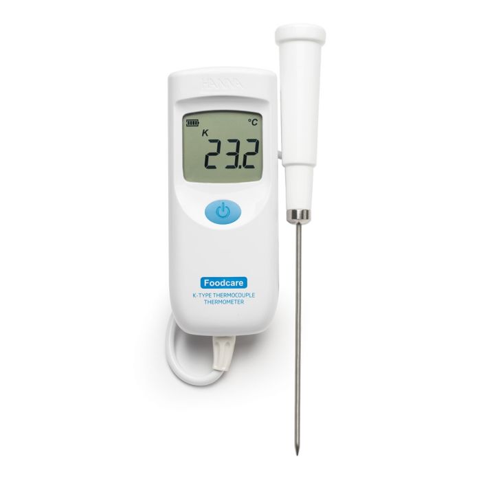 Foodcare K-Type Thermocouple Thermometer with Fixed Attached Probe – HI935007
