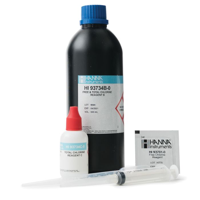 Free and Total Chlorine High Range Reagents (300 tests) – HI93734-03