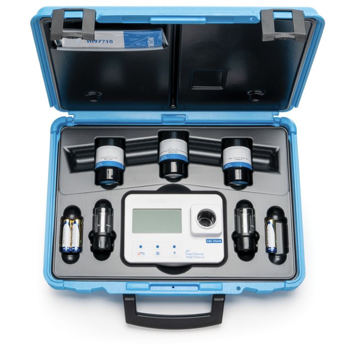 pH,  Free and Total Chlorine Portable Photometer with CAL Check – HI97710-kit