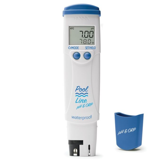 Pool Line pH & Temperature Tester with 0.1 pH Resolution  – HI981274