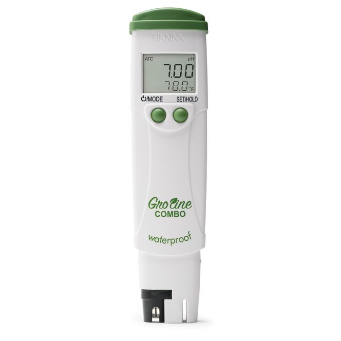 GroLine Hydroponic Waterproof Pocket pH/EC/TDS/Temperature Tester – HI98131