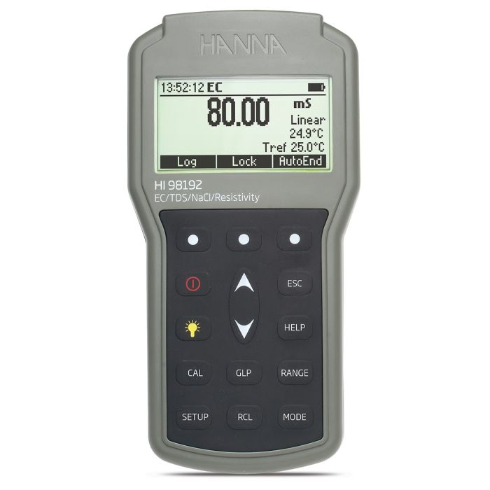 Waterproof Portable EC/TDS/Resistivity/Salinity Meter – HI98192