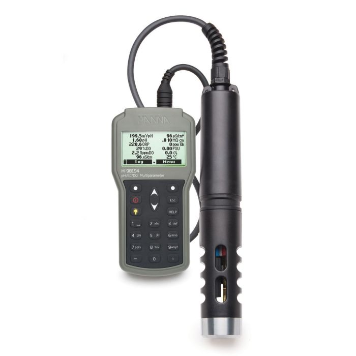 Multiparameter pH/ORP/EC/TDS/Salinity/DO/Pressure/ Temperature Waterproof Meter – HI98194