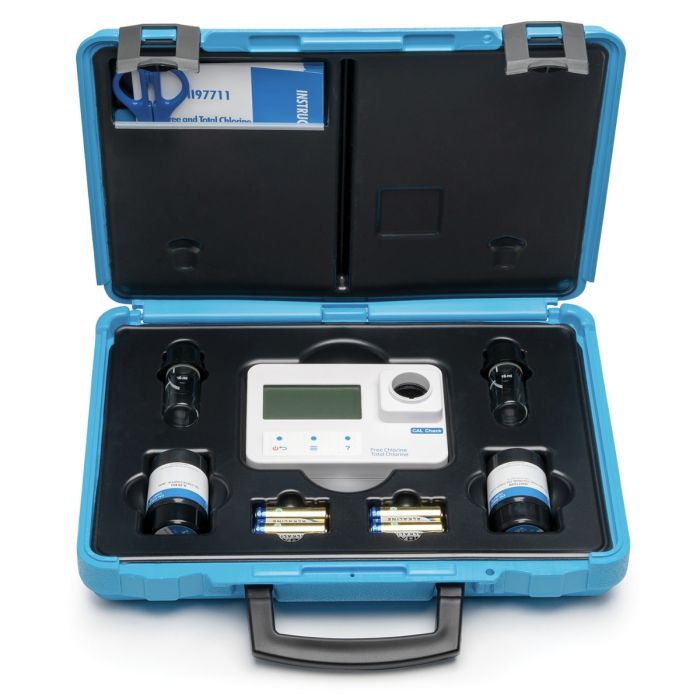 pH,  Alkalinity,  Free Chlorine,  Total Chlorine,  and Cyanuric Acid Photometer – HI97104-kit