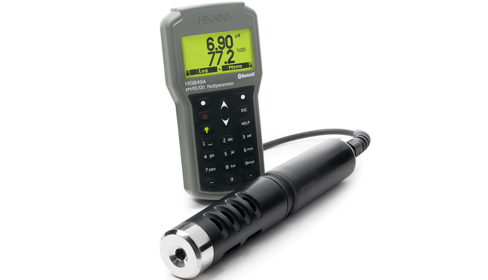 New Multiparameter pH/EC/DO Portable Meter with Bluetooth® and optical DO technology.