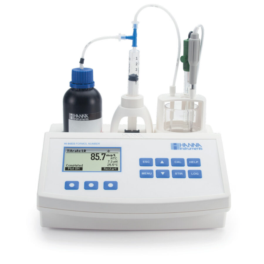 Mini Titrator for Measuring Formol Number in Wine and Fruit Juice - HI84533